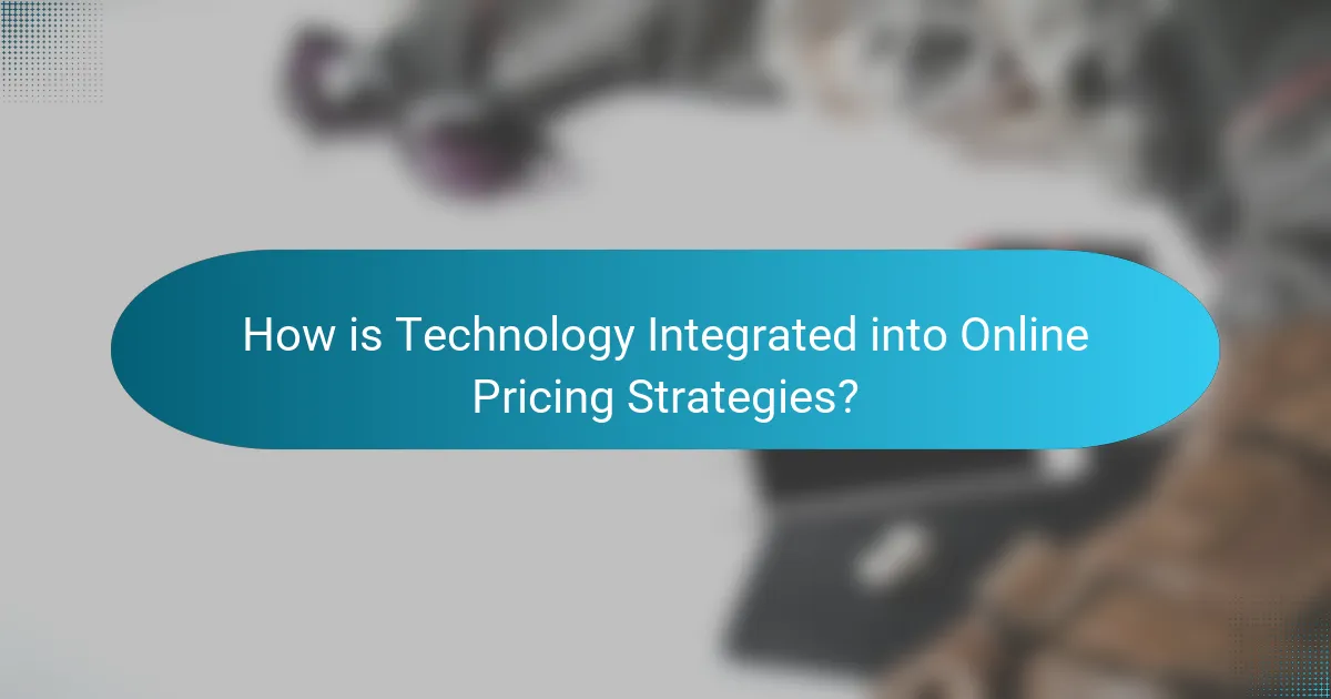 How is Technology Integrated into Online Pricing Strategies?