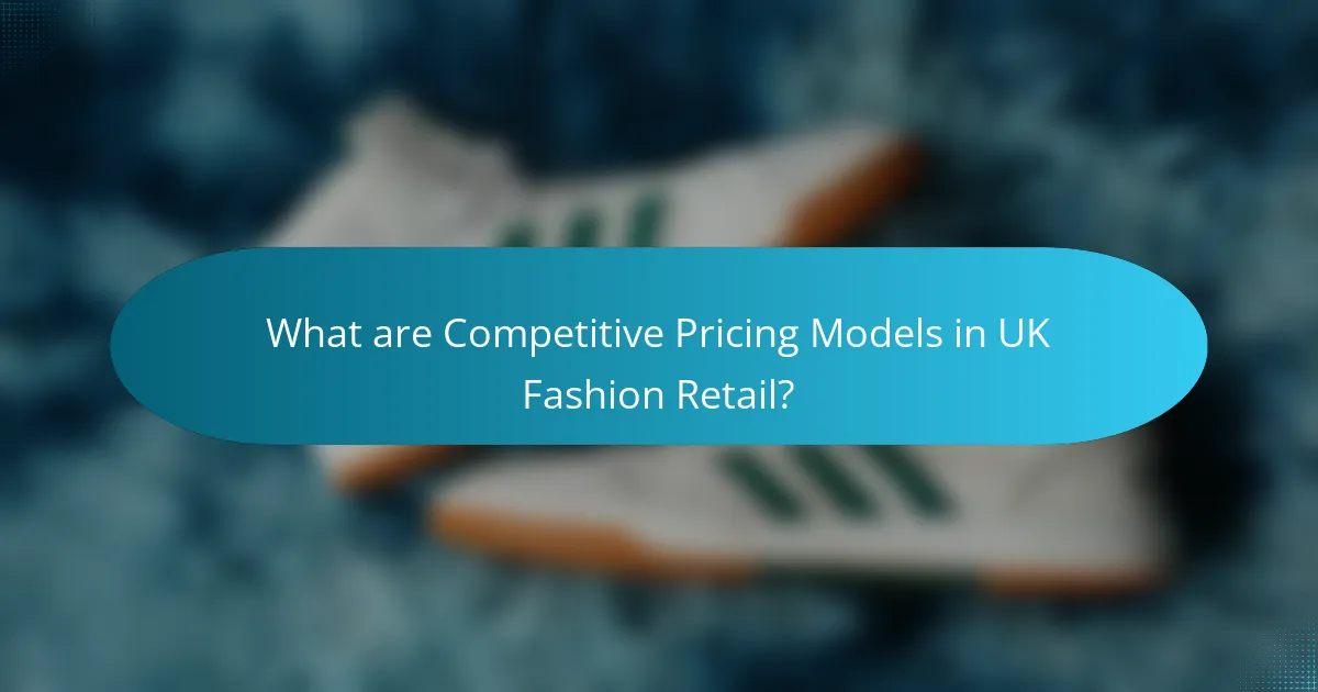 What are Competitive Pricing Models in UK Fashion Retail?