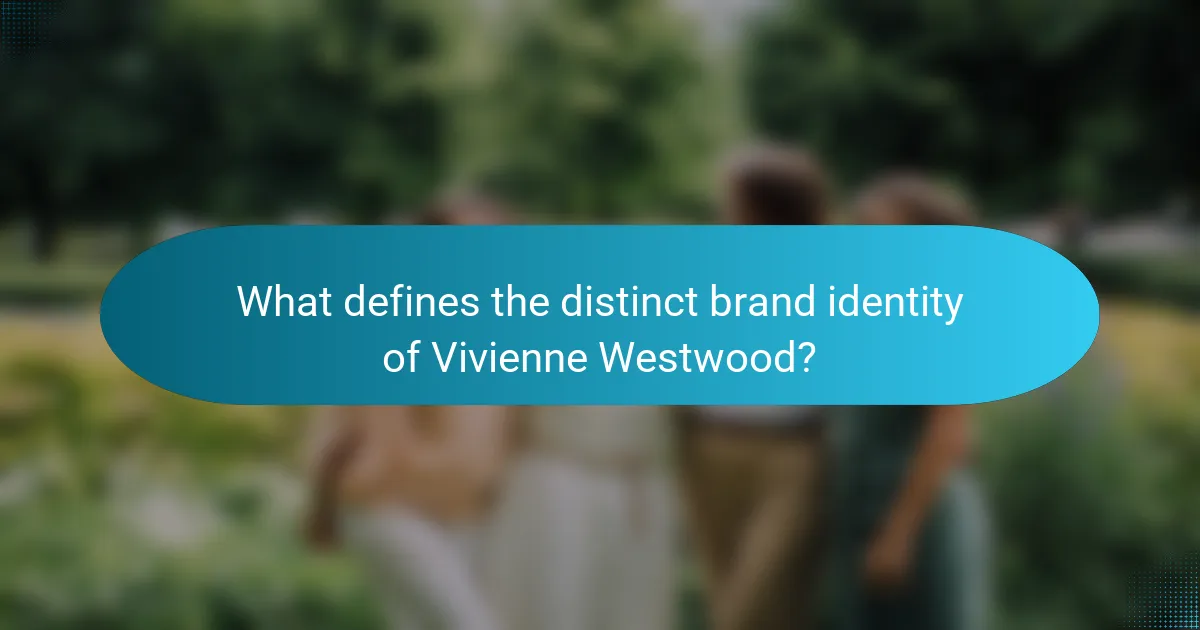 What defines the distinct brand identity of Vivienne Westwood?