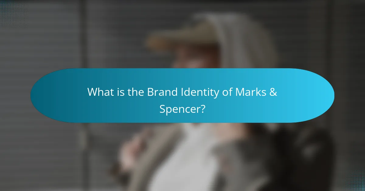 What is the Brand Identity of Marks & Spencer?