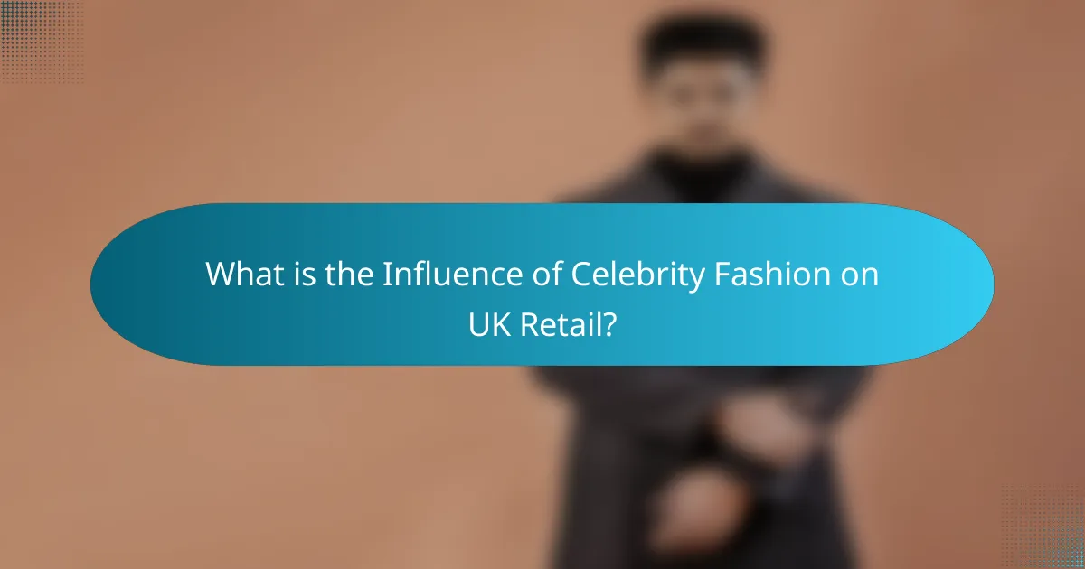 What is the Influence of Celebrity Fashion on UK Retail?