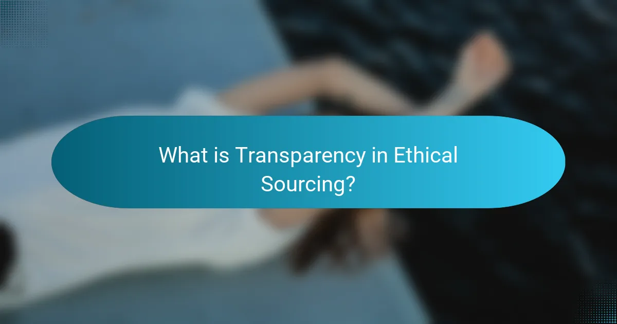 What is Transparency in Ethical Sourcing?